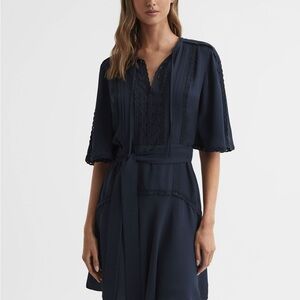 Reiss Midnight Blue Mini Dress